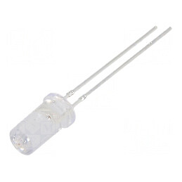 LED 5mm roșie 750-1120mcd 50° plat | Electronic-mag.ro | Componente Electronice