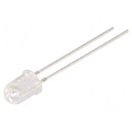 LED galben 5,1mm 5800-7000mcd 30° convex | Electronic-mag.ro | Componente Electronice