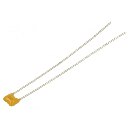 Condensator ceramic MLCC 1nF 100V C0G NP0 ±5% THT 2,54mm | Electronic-mag.ro | Componente Electronice