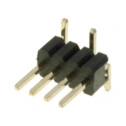 Conector şir pini tată 4 pini verticale 1,27mm | Electronic-mag.ro | Componente Electronice