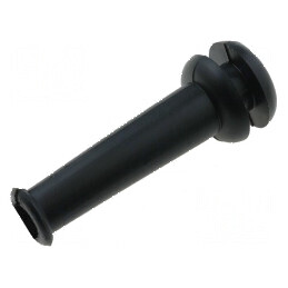 Manșon PVC negru 7,6mm x 5,5mm, lungime 31,7mm | Electronic-mag.ro | Componente Electronice