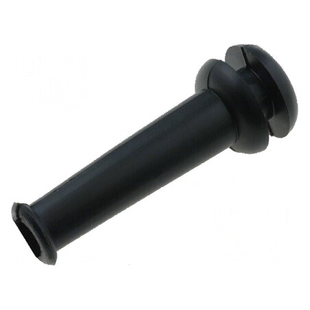 Manșon PVC negru 7,6mm x 5,5mm, lungime 31,7mm | Electronic-mag.ro | Componente Electronice