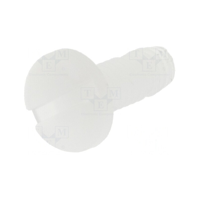 Şurub M2,5x8 cu cap rotund crestat din plastic natural | Electronic-mag.ro | Componente Electronice