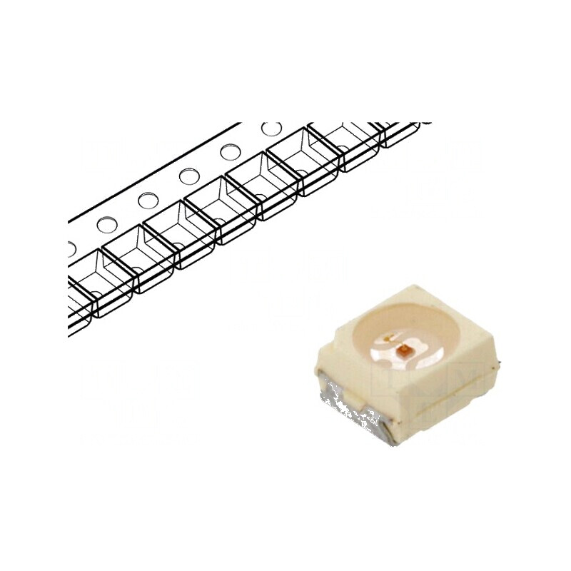 LED SMD 3528 PLCC2 Verde 4,5-12mcd 3,5x2,8x1,75mm 60° 20mA | Electronic-mag.ro | Componente Electronice LED SMD 3528 PLCC2 Verde 4,5-12mcd 3,5x2,8x1,75mm 60° 20mA | Electronic-mag.ro | Componente Electronice