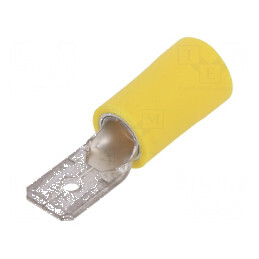 Terminal plat 6,3mm tată 2,5-6mm2 crimpat pe cablu | Electronic-mag.ro | Componente Electronice