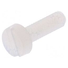 Şurub M3x10 mm cu cap rotund crestat din poliamidă | Electronic-mag.ro | Componente Electronice