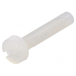 Şurub M3x16 Cap Rotund Crestat Poliamidă 0,5mm | Electronic-mag.ro | Componente Electronice