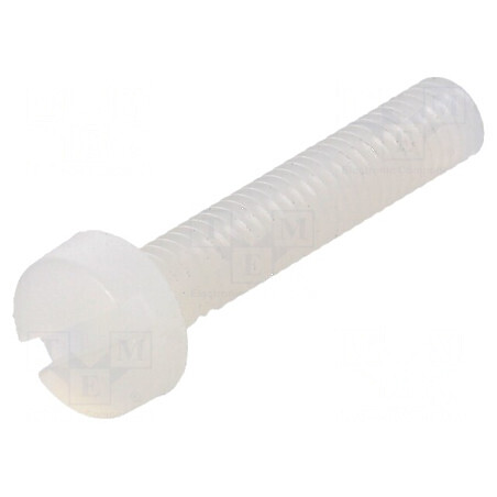 Şurub M3x16 Cap Rotund Crestat Poliamidă 0,5mm | Electronic-mag.ro | Componente Electronice