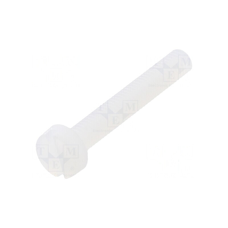 Şurub M3x20 cu cap rotund crestat din poliamidă | Electronic-mag.ro | Componente Electronice Şurub M3x20 cu cap rotund crestat din poliamidă | Electronic-mag.ro | Componente Electronice