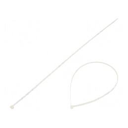 Colier de strângere poliamidă 220N 530mm x 4,8mm natural | Electronic-mag.ro | Componente Electronice