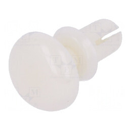 Diblu poliamidă 4,5mm albă pentru montaj 3,1mm | Electronic-mag.ro | Componente Electronice