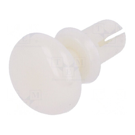Diblu poliamidă 4,5mm albă pentru montaj 3,1mm | Electronic-mag.ro | Componente Electronice