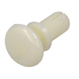 Diblu poliamidă alb 7mm - 4,1mm diametru orificiu montaj | Electronic-mag.ro | Componente Electronice
