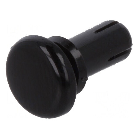 Diblu poliamidă 8mm, diametru orificiu montare 4,1mm, negru | Electronic-mag.ro | Componente Electronice