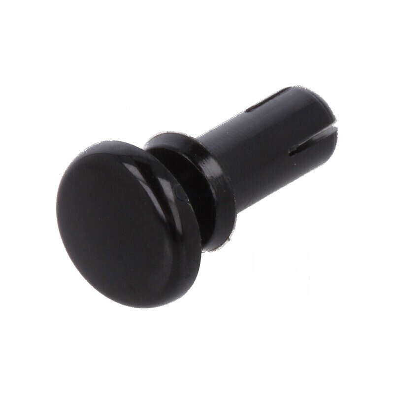 Diblu poliamidă 9mm lungime, 4,1mm diametru orificiu montaj, negru | Electronic-mag.ro | Componente Electronice