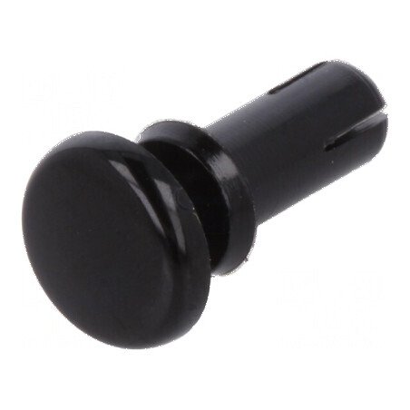 Diblu poliamidă 9mm lungime, 4,1mm diametru orificiu montaj, negru | Electronic-mag.ro | Componente Electronice