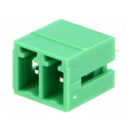 Regletă de conexiuni deconectabilă 3,81mm, 2 piste, tată drept | Electronic-mag.ro | Componente Electronice