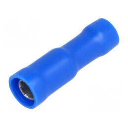 Terminal rotund mamă Ø 4mm 1,5÷2,5mm² crimpat pe cablu | Electronic-mag.ro | Componente Electronice