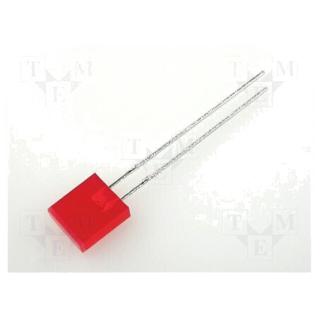 LED dreptunghiular roșu 7x2,3mm 3,2÷12,5mcd 110° 20mA | Electronic-mag.ro | Componente Electronice