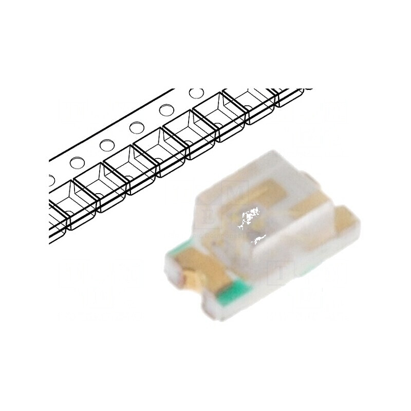 LED SMD 0603 albastru 11-18mcd 1,6x0,8x0,8mm 20mA 100mW | Electronic-mag.ro | Componente Electronice