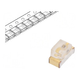 LED SMD 0603 Portocalie 180-300mcd 1,6x0,8x1,1mm 120° 20mA | Electronic-mag.ro | Componente Electronice