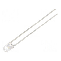 LED 3mm Alb Rece 1150-5500mcd 50° Convex | Electronic-mag.ro | Componente Electronice