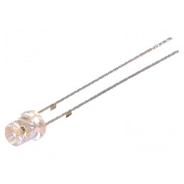 LED 3mm albastru 220-330mcd 120° concav | Electronic-mag.ro | Componente Electronice
