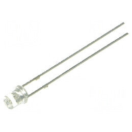 LED 3mm albastru 330-500mcd 140° plat | Electronic-mag.ro | Componente Electronice