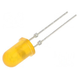 LED 5mm portocalie 6600-8000mcd 30° convex | Electronic-mag.ro | Componente Electronice