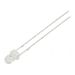 LED 3mm roșie 4200÷5000mcd 30° convex | Electronic-mag.ro | Componente Electronice