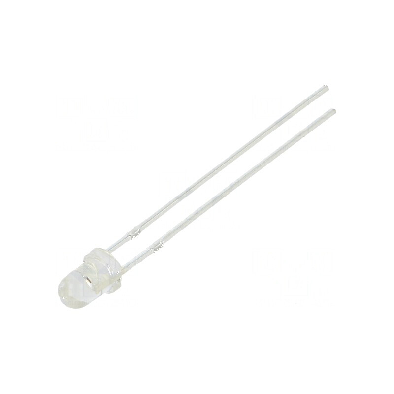 LED 3mm roșie 4200÷5000mcd 30° convex | Electronic-mag.ro | Componente Electronice