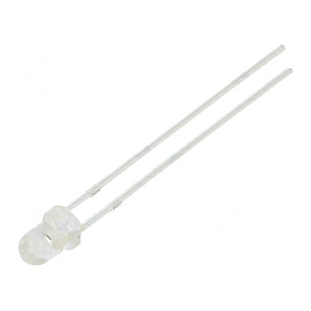 LED 3mm roșie 4200÷5000mcd 30° convex | Electronic-mag.ro | Componente Electronice