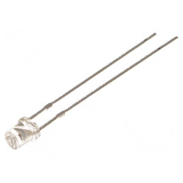 LED 3mm roșie 330-500mcd 120° concav | Electronic-mag.ro | Componente Electronice