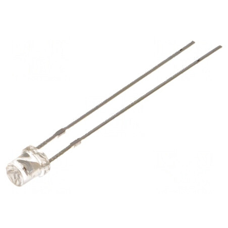 LED 3mm roșie 330-500mcd 120° concav | Electronic-mag.ro | Componente Electronice
