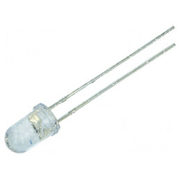 LED 5mm roșie 14400-18000mcd 15° convex | Electronic-mag.ro | Componente Electronice