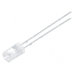 LED 5mm roșie 150-180mcd 120° concav | Electronic-mag.ro | Componente Electronice