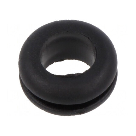 Manşon negru Øorif 10mm x Øorif 8mm pentru panou max. 1,5mm | Electronic-mag.ro | Componente Electronice