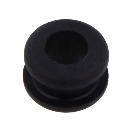 Manşon negru Øorif 9mm Øorif 6mm pentru panou max. 4mm | Electronic-mag.ro | Componente Electronice