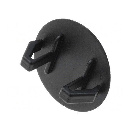 Capac de protecție poliamidă Ø15,5mm H: 12,1mm negru | Electronic-mag.ro | Componente Electronice