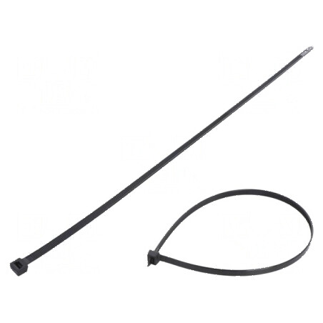 Colier de strângere poliamidă 450mm 7,6mm 533N negru | Electronic-mag.ro | Componente Electronice