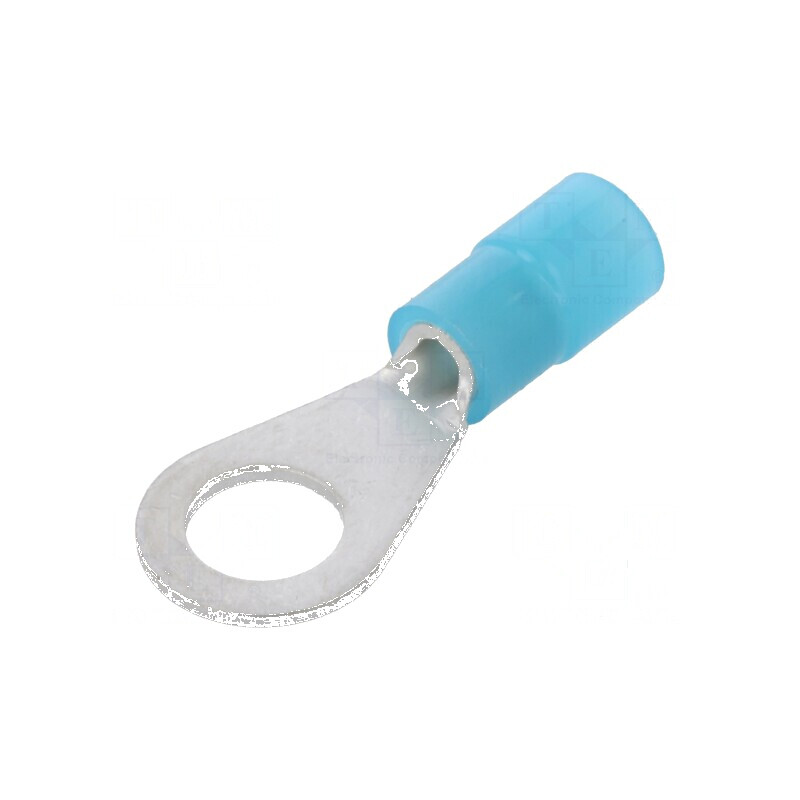 Vârf inelar M6 Ø6,5mm 1-2,5mm² crimpat pe cablu izolat | Electronic-mag.ro | Componente Electronice