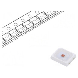 LED SMD 2835 galben 15-17(typ) 20lm 3,5x2,8x0,8mm 120° | Electronic-mag.ro | Componente Electronice