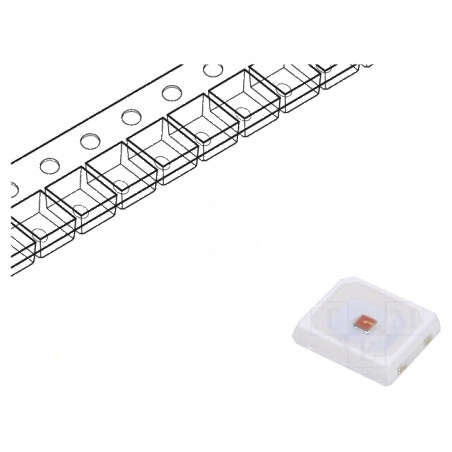 LED SMD 2835 galben 15-17(typ) 20lm 3,5x2,8x0,8mm 120° | Electronic-mag.ro | Componente Electronice