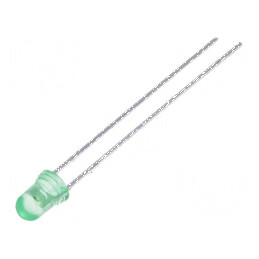 LED 3mm Verde 12-40mcd 55° Convex | Electronic-mag.ro | Componente Electronice