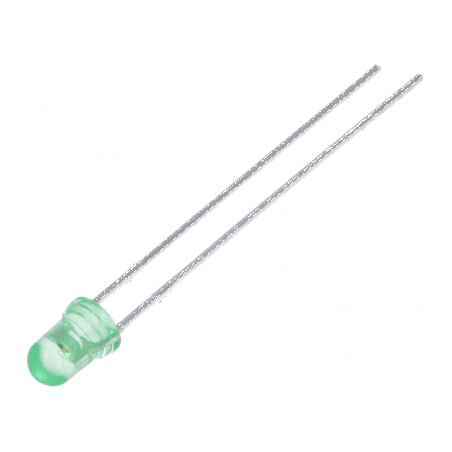 LED 3mm Verde 12-40mcd 55° Convex | Electronic-mag.ro | Componente Electronice