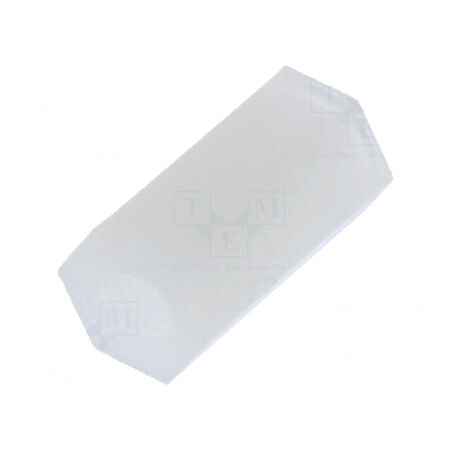 Piuliță distanțieră filetată hexagonală M3 11mm din poliamidă | Electronic-mag.ro | Componente Electronice