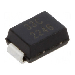 Diodă TVS bidirecțională 0,6kW 33V 13,3A SMB rolă bandă | Electronic-mag.ro | Componente Electronice