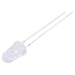 LED 5mm roșie 5800-7000mcd 30° convex 78mW | Electronic-mag.ro | Componente Electronice