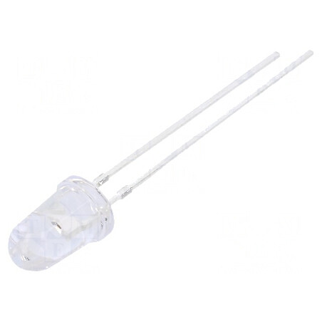 LED 5mm roșie 5800-7000mcd 30° convex 78mW | Electronic-mag.ro | Componente Electronice