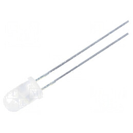 LED 5mm mov 45-68mcd 30° convex | Electronic-mag.ro | Componente Electronice